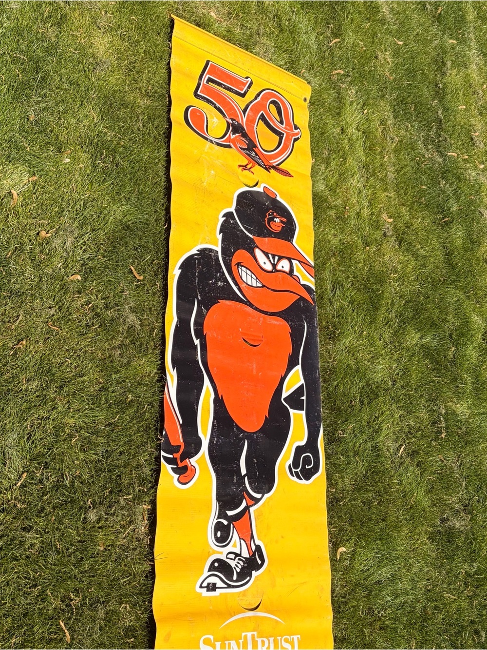 Baltimore Orioles 50th Anniversary Vinyl Lightpost Banner